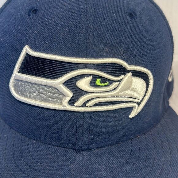 NFL Seattle Seahawks Fitted Hat 7 1/4 New Era 59Fifty - Picture 2 of 9